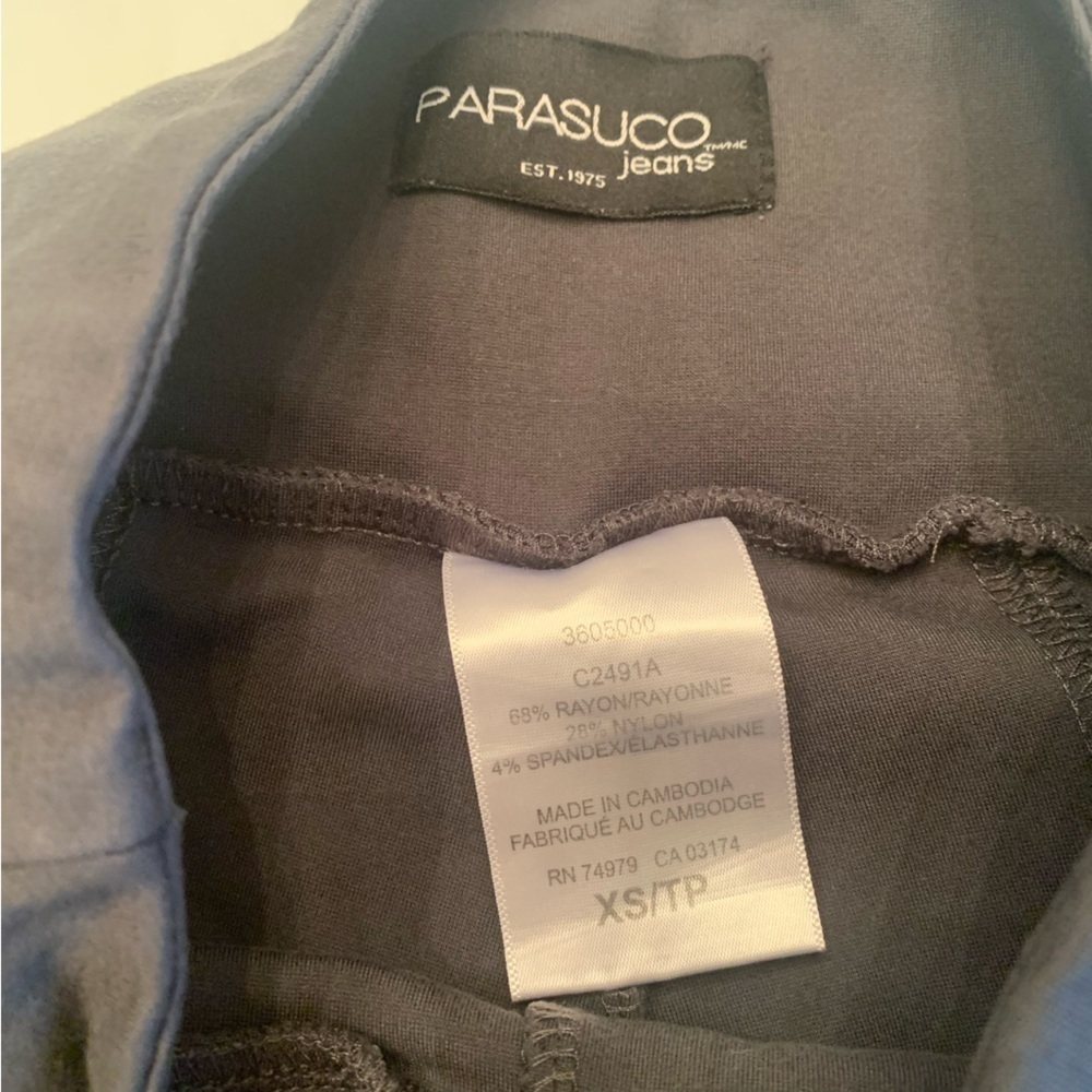 Parasuco Jeans leggings womanβs size xs dark grey - Picture 7 of 11
